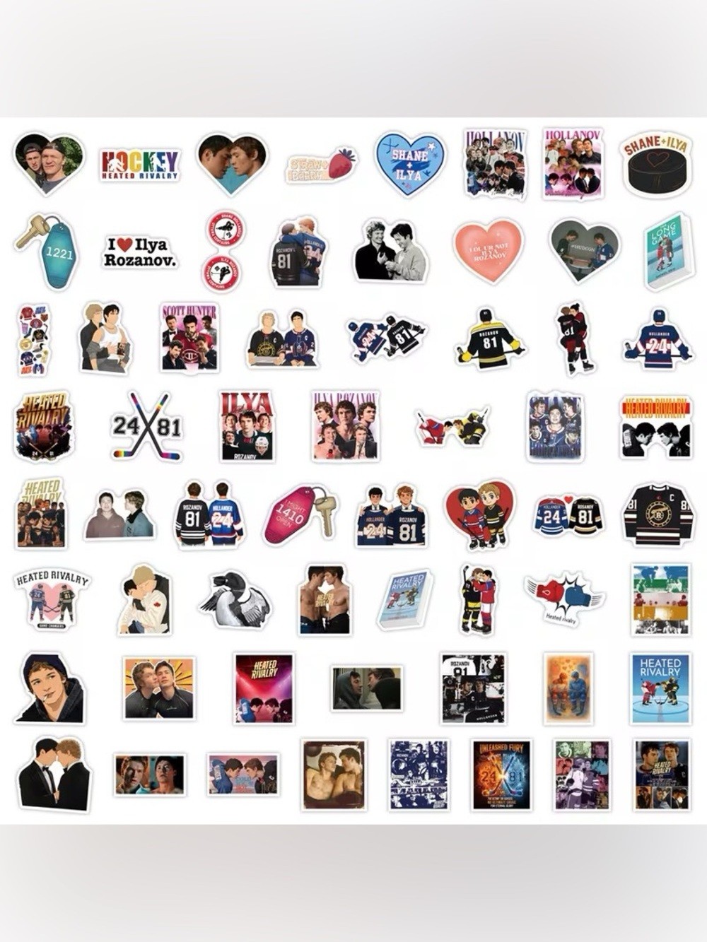 60pcs Heated Rivalry Sticker Pack - Picture 3 of 4